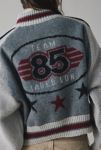 Thumbnail View 5: Jaded London Team 85 Knitted Bomber Jacket