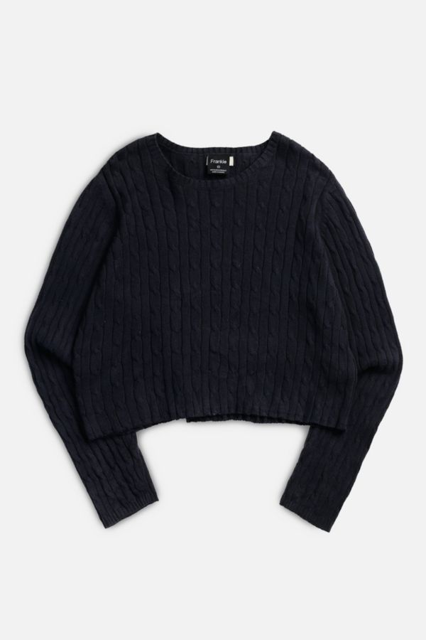 Slide View: 1: Frankie Collective Rework Crop Knit Sweater 061