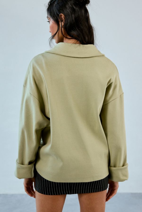 Slide View: 4: Urban Renewal Remnants Boxy Pullover Polo Shirt