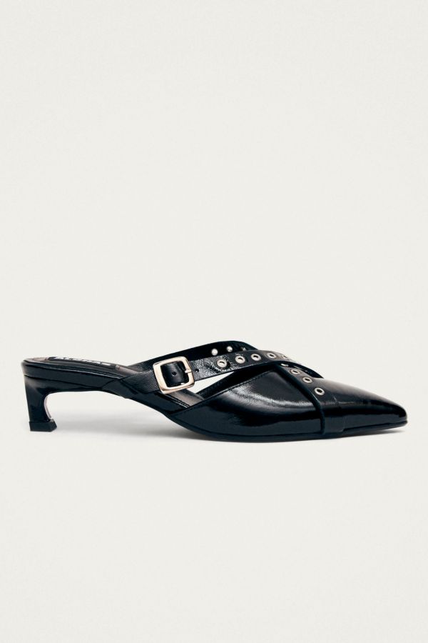 Slide View: 1: ALOHAS Zyra Onix Leather Mule