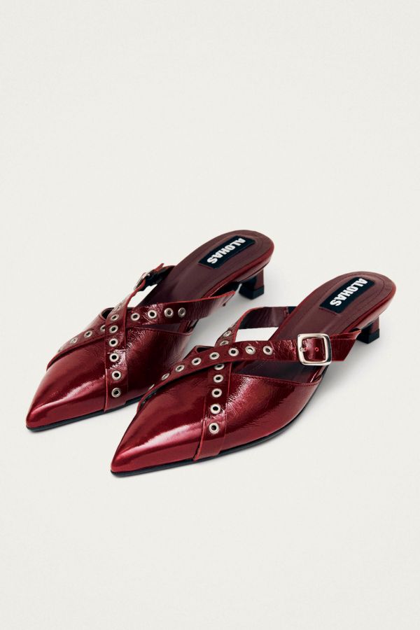 Slide View: 2: ALOHAS Zyra Onix Leather Mule