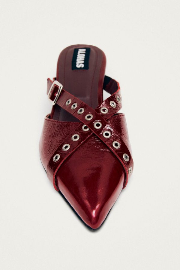 Slide View: 5: ALOHAS Zyra Onix Leather Mule