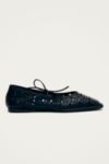 Thumbnail View 1: ALOHAS Sway Slit Leather Ballet Flat