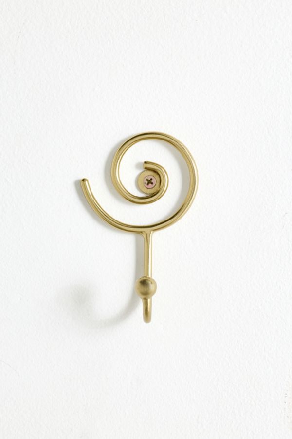 Slide View: 1: Spiral Icon Shaped Iron Wall Hook