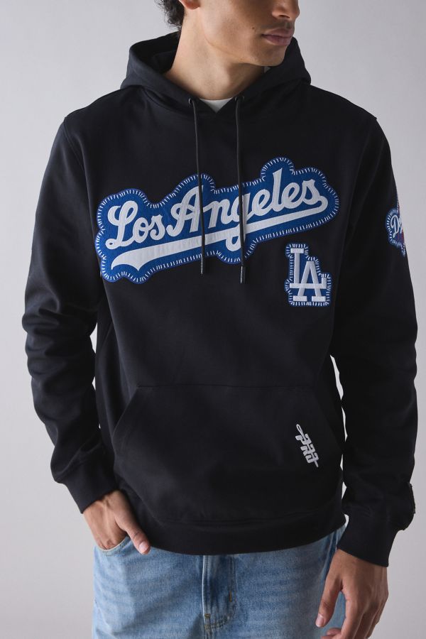 Slide View: 1: Chandail à capuchon Pro Standard MLB Los Angeles Dodgers avec couture de sélection