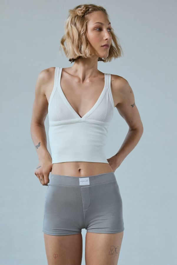 Slide View: 1: Out From Under Jade Seamless Knit Cutout Tank Top