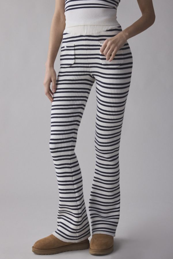 Slide View: 3: Frankies Bikinis Camden Striped Cloud Knit Pant