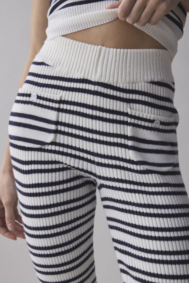 Slide View: 4: Frankies Bikinis Camden Striped Cloud Knit Pant