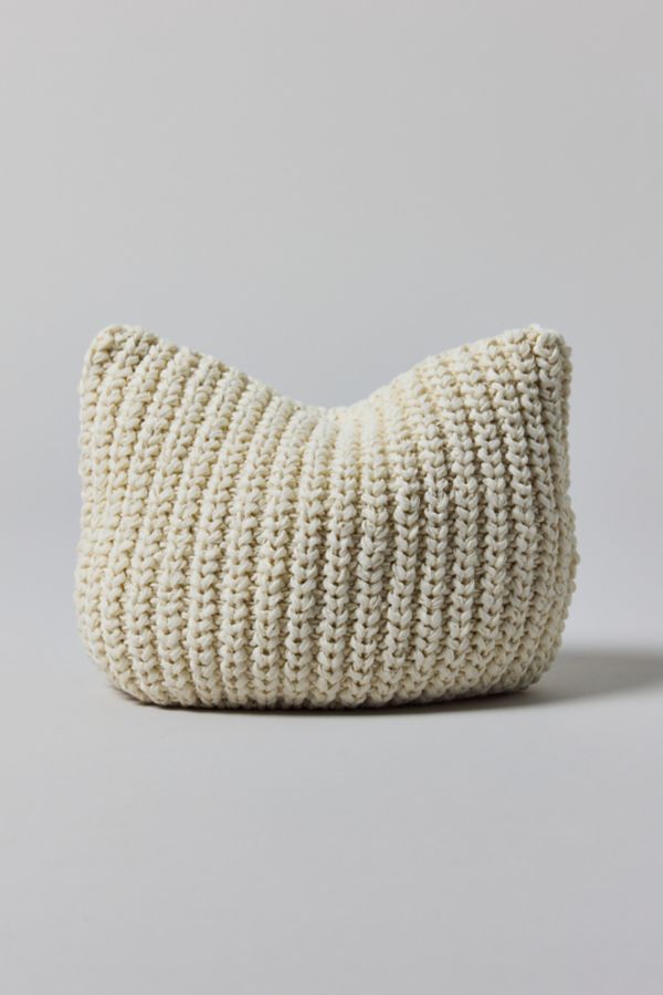 Slide View: 2: Mylo Chunky Ribbed Knit Beanie