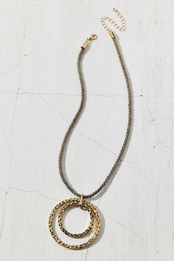 Slide View: 2: Ravello Ring Pendant Cord Necklace