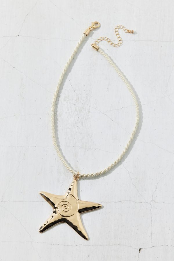 Slide View: 2: Mare Star Pendant Corded Necklace