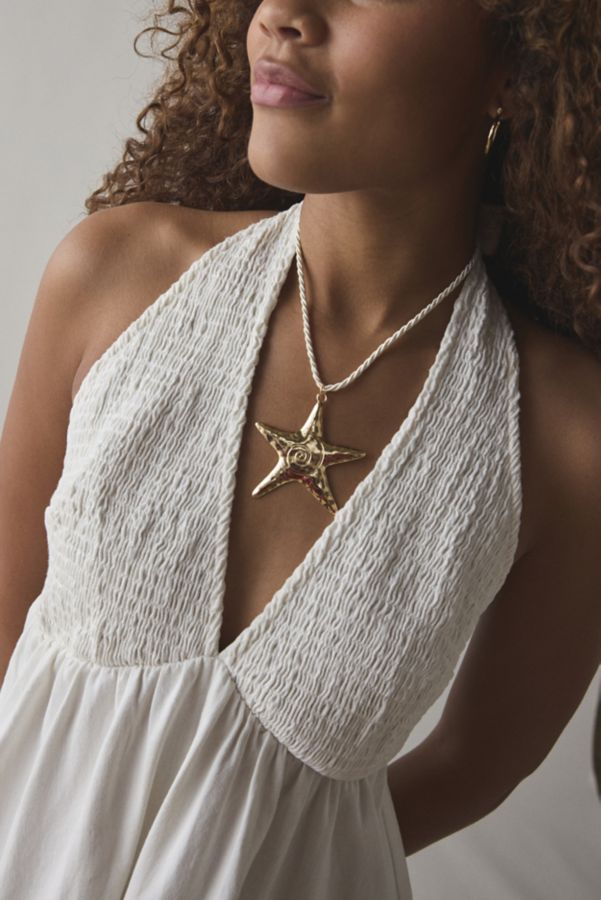 Slide View: 1: Mare Star Pendant Corded Necklace