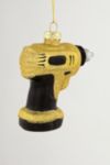 Thumbnail View 4: Yellow Power Drill Glass Christmas Ornament