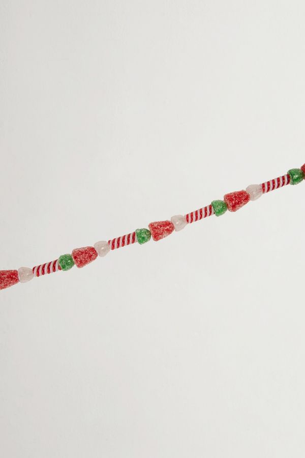 Slide View: 3: Faux Gum Drop Candy 4ft Frosted Christmas Garland