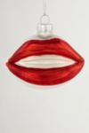 Thumbnail View 5: Bright Red Lips Glass Christmas Ornament