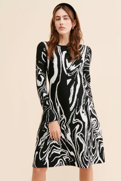 CAARA Swirl Knit Dress