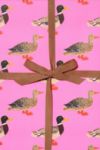 Thumbnail View 2: Red Cap Quacky Birthday Wrapping Paper