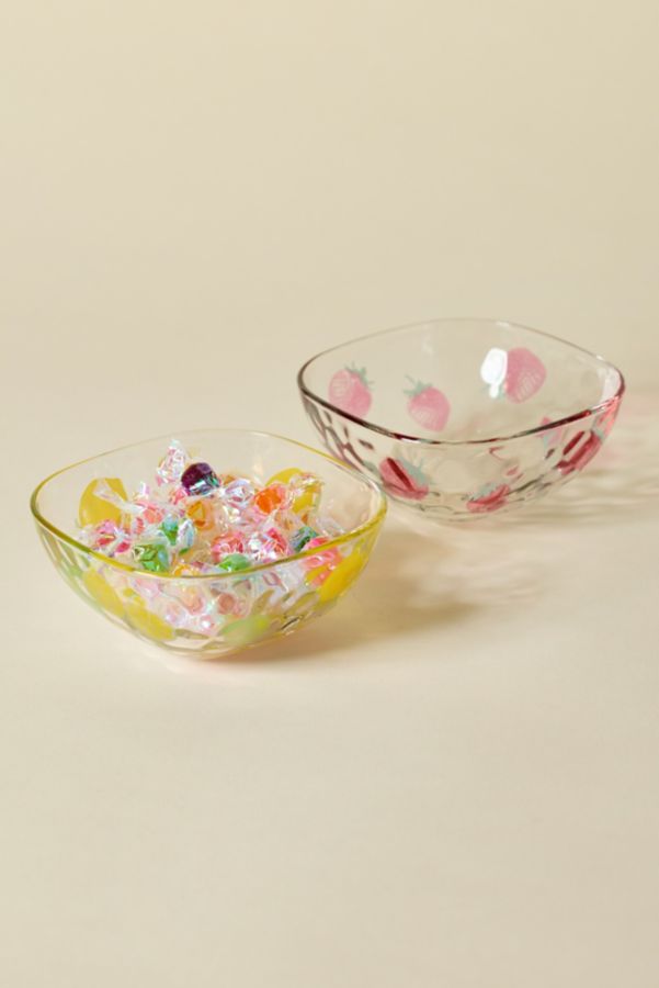 Slide View: 4: Aderia Fruit Drop Square Snack Bowl