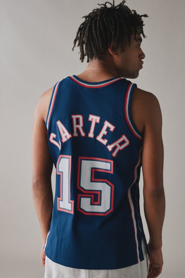 Slide View: 3: Mitchell & Ness NBA New Jersey Nets 2006-07 Vince Carter Basketball Jersey Tank Top