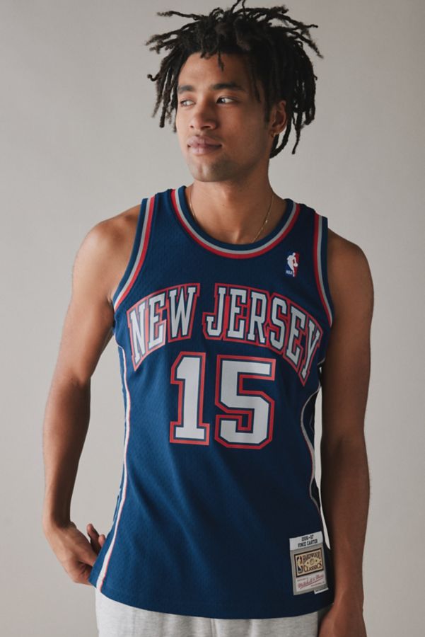 Slide View: 4: Mitchell & Ness NBA New Jersey Nets 2006-07 Vince Carter Basketball Jersey Tank Top