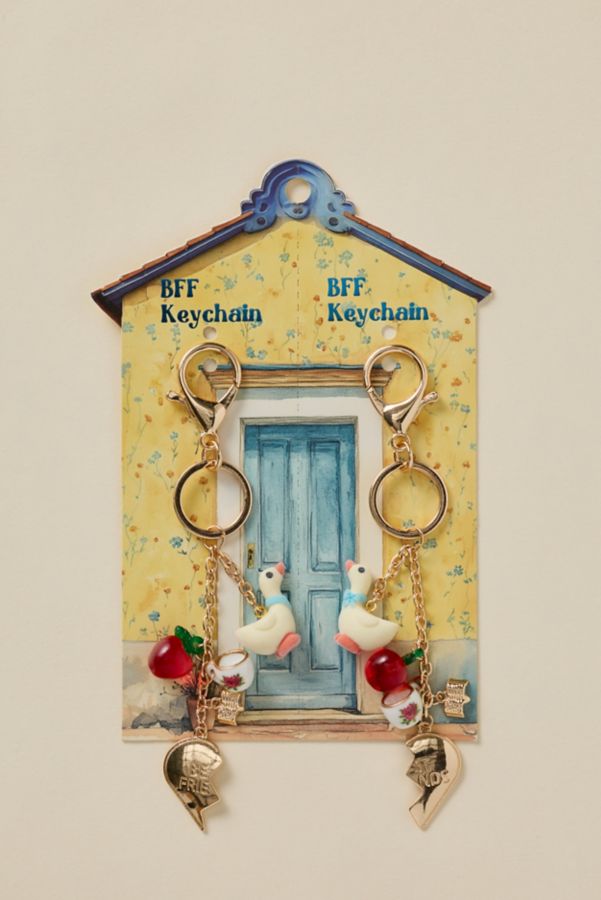 Slide View: 2: Goose Charm BFF Keychain Set