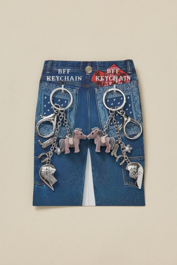 Slide View: 2: Horse Charm BFF Keychain Set