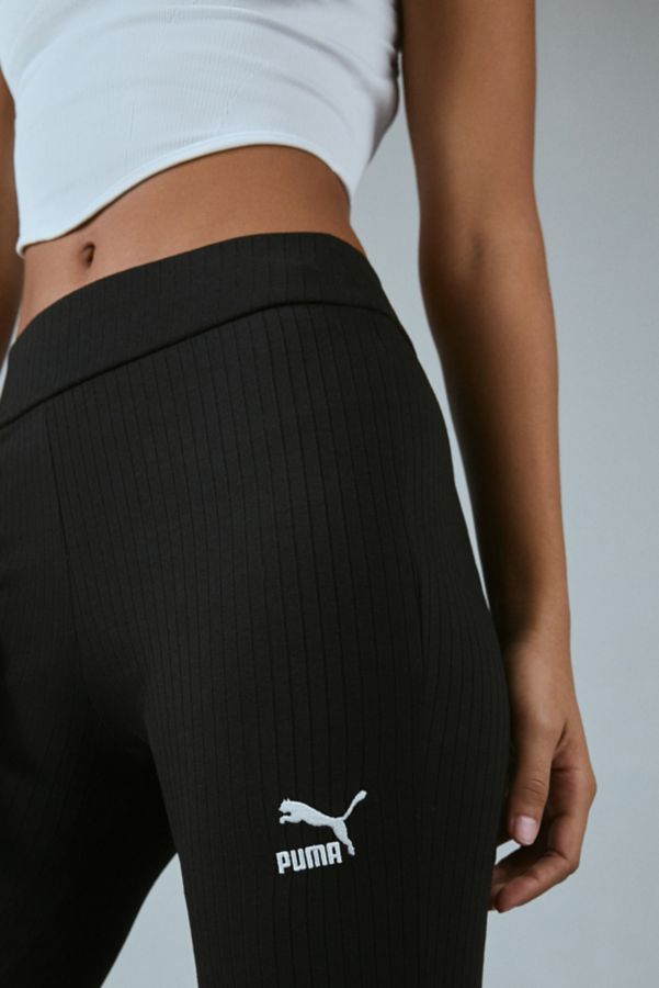 Slide View: 4: Puma Classics Ribbed Knit Flare Pant