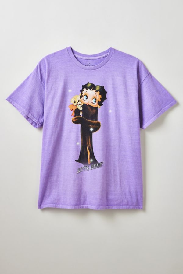 Slide View: 1: T-shirt graphique Betty Boop scintillant