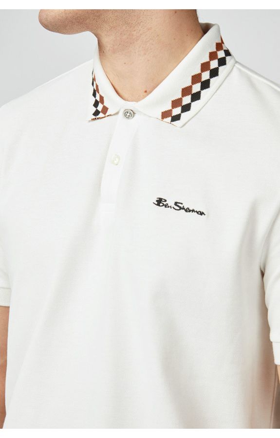 Slide View: 4: Ben Sherman Collar Interest Polo