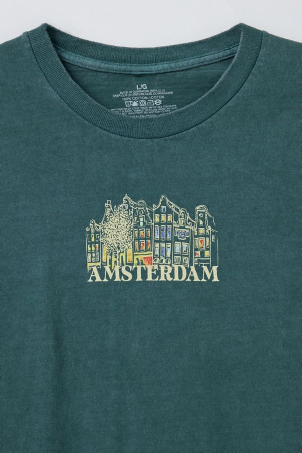 Slide View: 2: T-shirt graphique Amsterdam à manches courtes