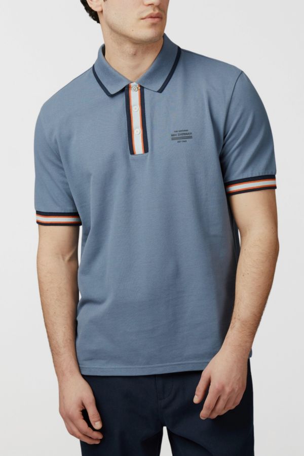 Slide View: 3: Ben Sherman Placket Interest Polo