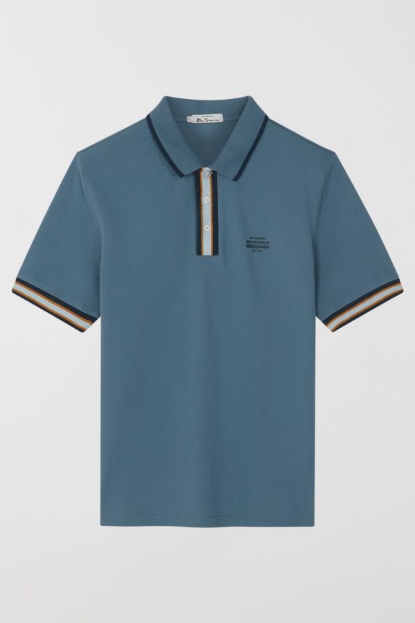 Slide View: 1: Ben Sherman Placket Interest Polo