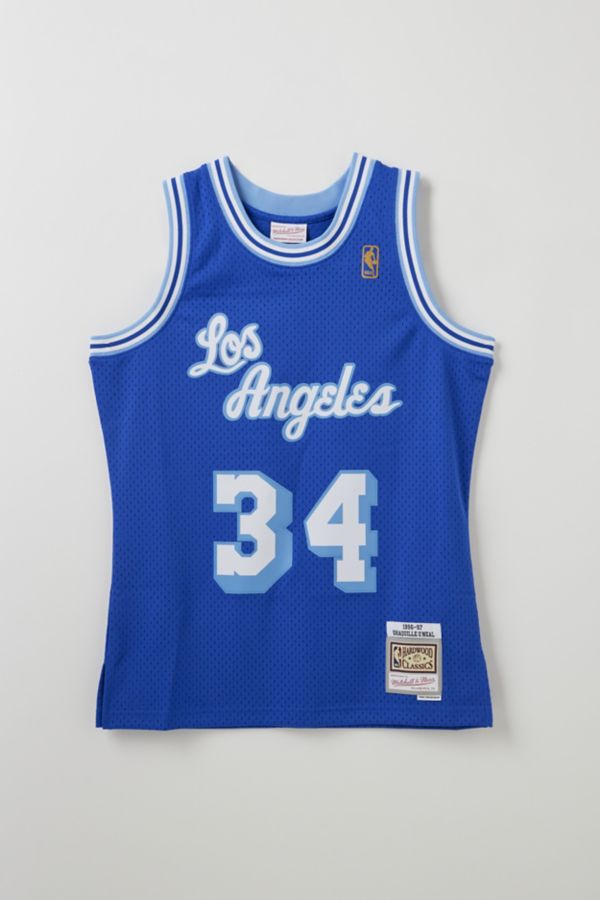 Slide View: 2: Mitchell & Ness NBA Los Angeles Lakers 1996-97 Shaquille O'Neal Basketball Jersey Tank Top