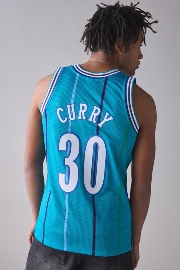 Slide View: 3: Mitchell & Ness NBA Charlotte Hornets 1992-93 Dell Curry Basketball Jersey Tank Top