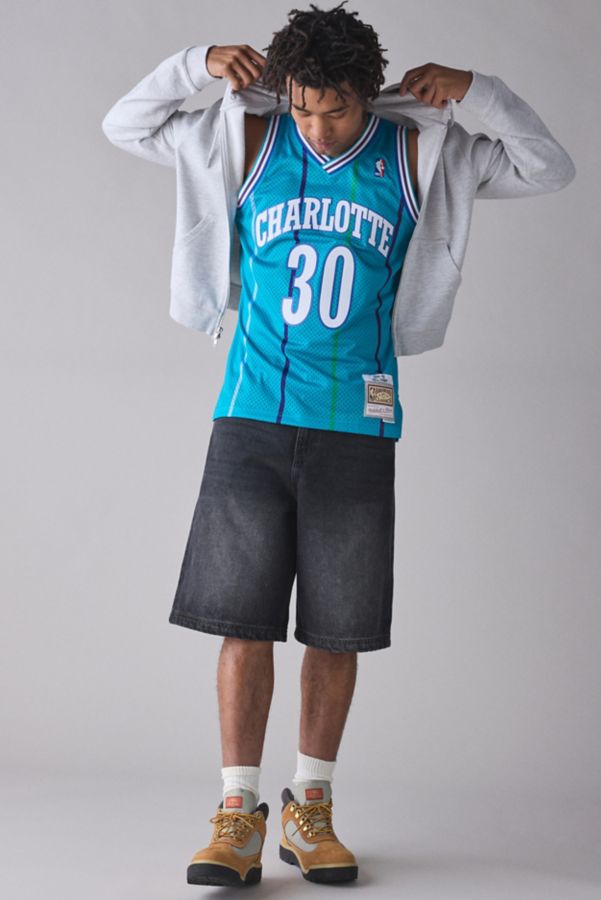 Slide View: 4: Mitchell & Ness NBA Charlotte Hornets 1992-93 Dell Curry Basketball Jersey Tank Top