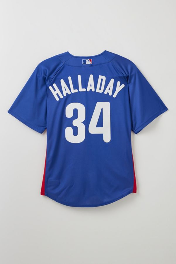 Slide View: 2: Mitchell & Ness MLB Philadelphia Phillies 2010 Roy Halladay Batting Practice Jersey Tee