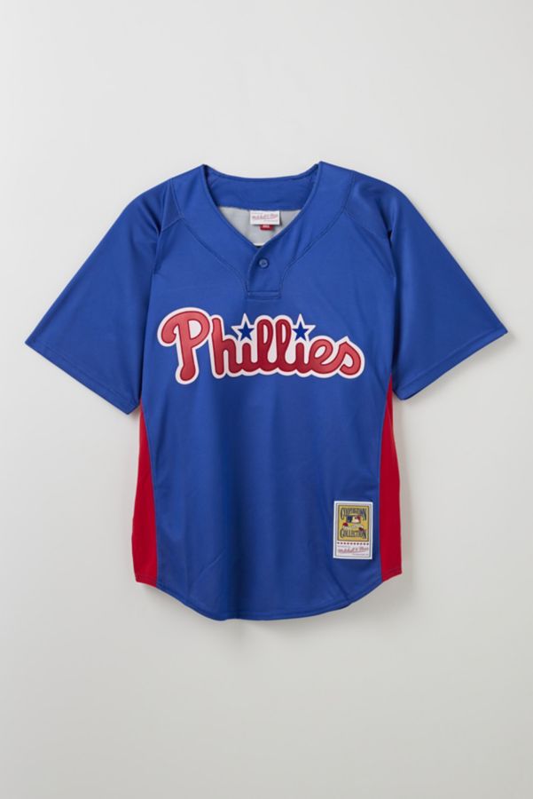 Slide View: 1: Mitchell & Ness MLB Philadelphia Phillies 2010 Roy Halladay Batting Practice Jersey Tee