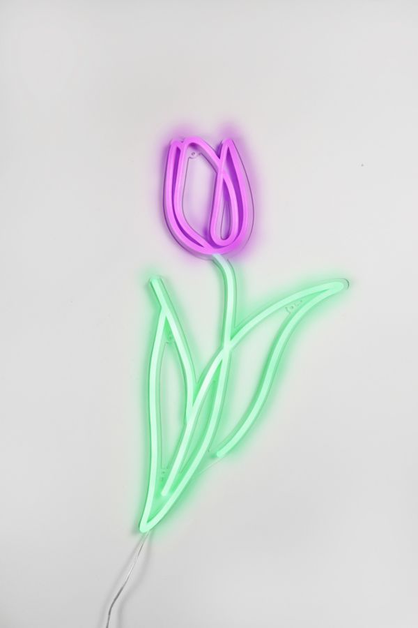 Slide View: 4: Echo Neon Tulip Neon Sign