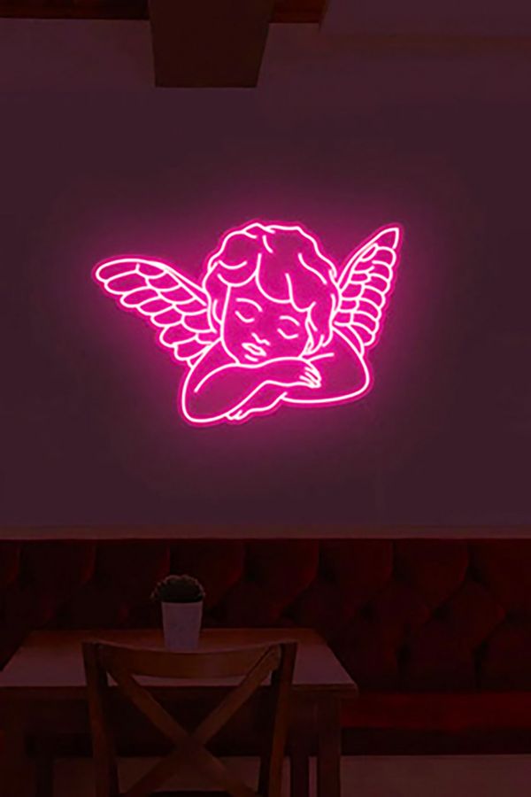 Slide View: 2: Echo Neon Sleeping Angel Neon Sign