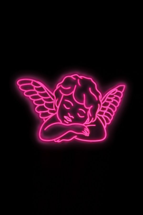 Slide View: 3: Echo Neon Sleeping Angel Neon Sign