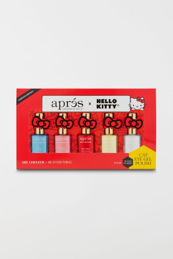 Slide View: 1: Aprés Nail x Sanrio® Cat Eye Gel Couleur Set