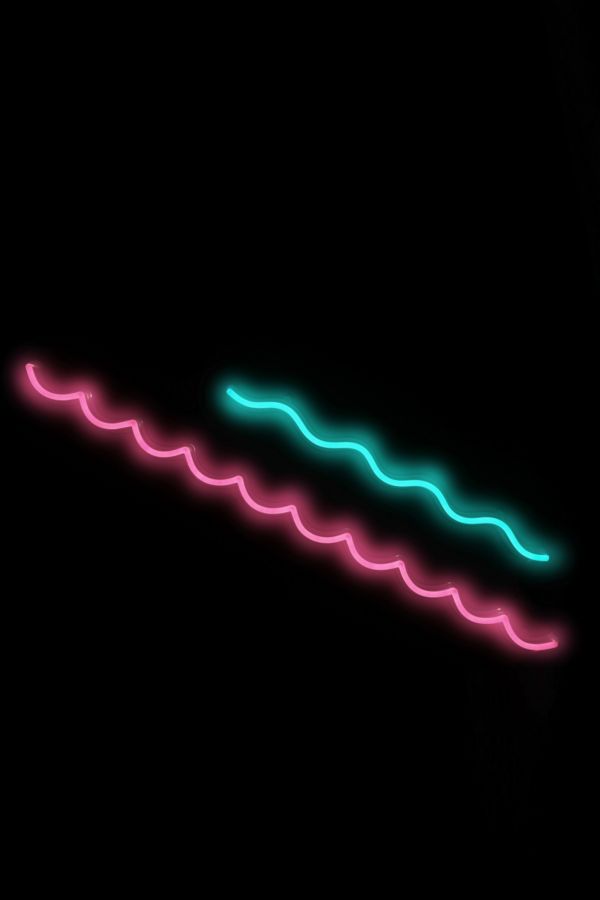 Slide View: 2: Echo Neon Wavy Lines Neon Sign