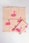 Thumbnail View 2: Julie Peach Block Printed Swans Napkin Set