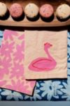 Thumbnail View 1: Julie Peach Block Printed Swans Napkin Set