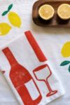 Thumbnail View 4: Julie Peach Block Printed Wine Napkin Set