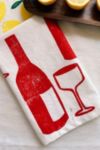 Thumbnail View 1: Julie Peach Block Printed Wine Napkin Set