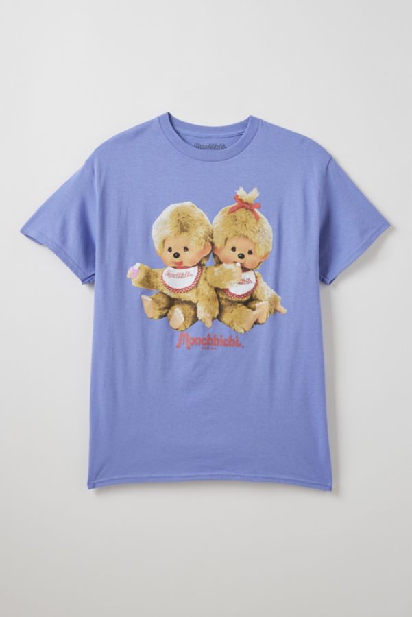 Slide View: 1: Monchhichi Twins Cotton Graphic Tee