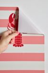 Thumbnail View 3: ShowMeMars Lobster Nautical Stripes Removable Wallpaper