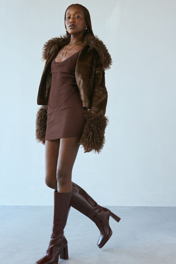 Slide View: 5: Lioness Bella Ribbed Knit Mini Dress