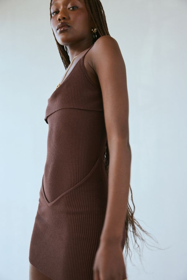 Slide View: 1: Lioness Bella Ribbed Knit Mini Dress